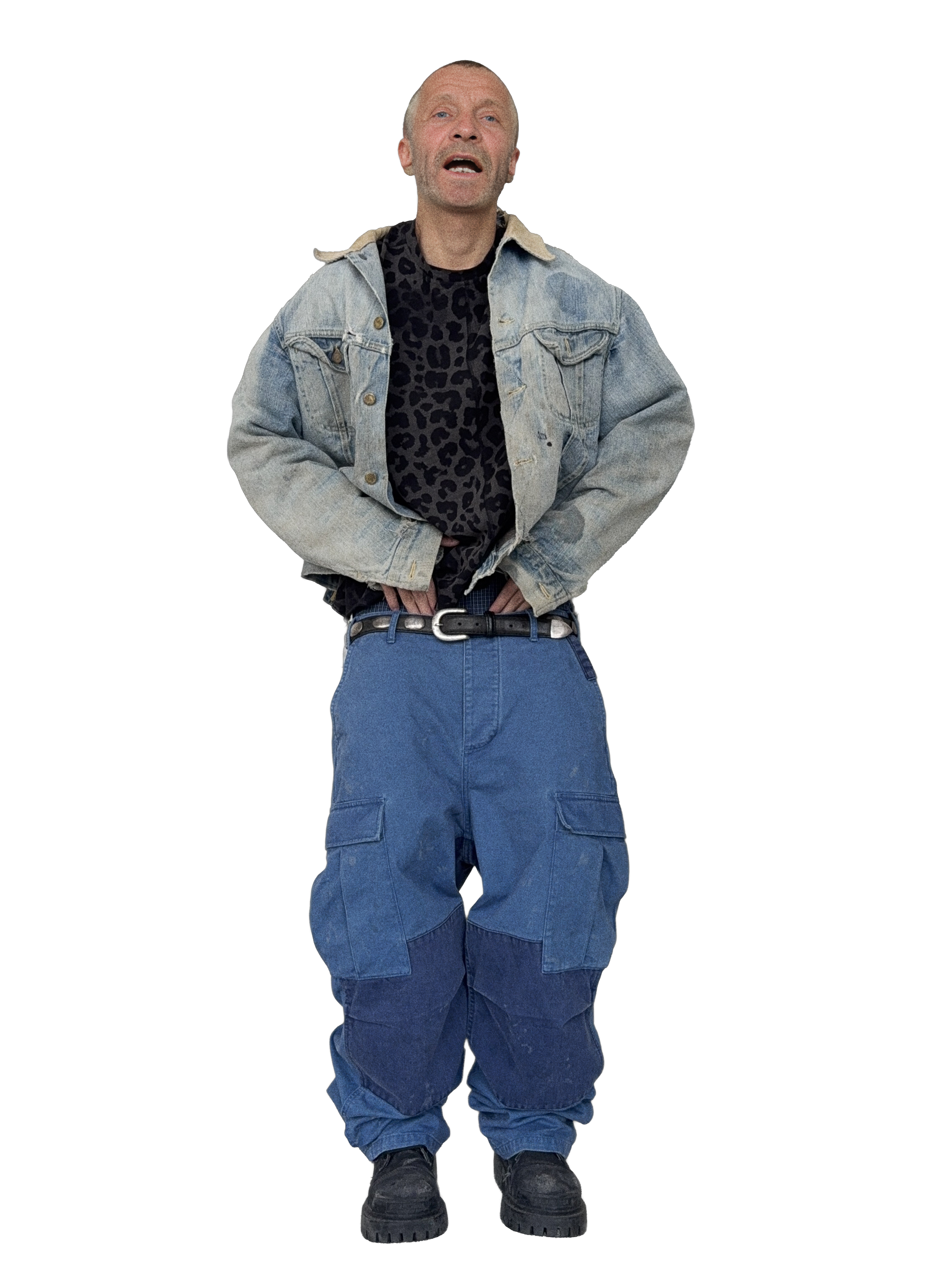 FMT Vintage Distressed Baggy Cargo Pants – Relaxed Straight Streetwear