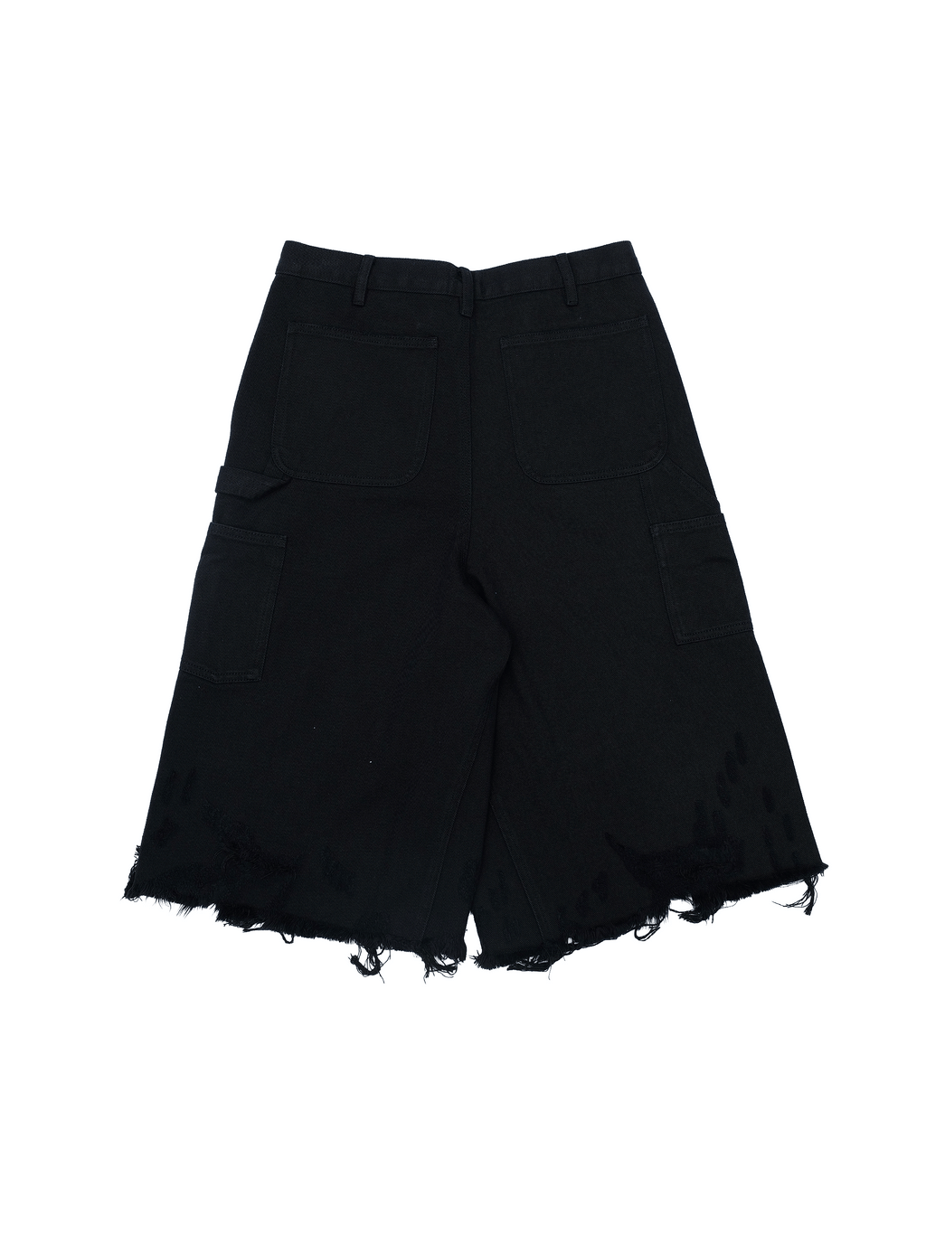 FMT Vintage Distressed Baggy Shorts – Loose Wide-Leg Streetwear Cropped Pants