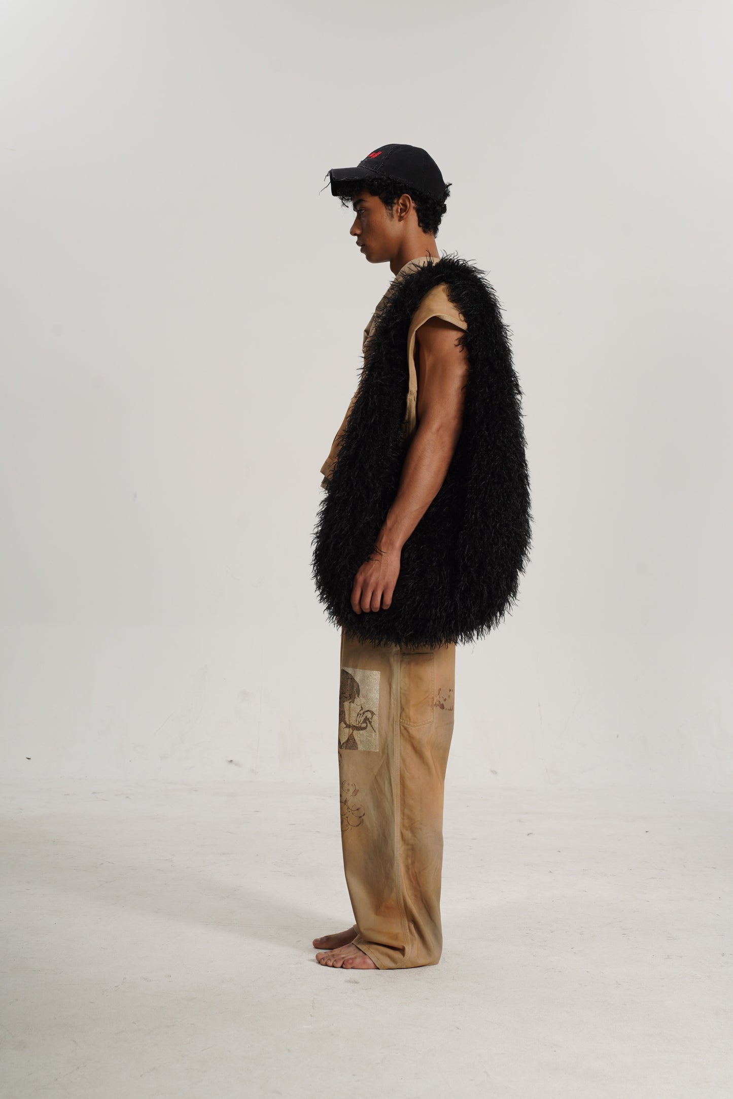 FMT 24 (100%HAND MADE) WASHED KHAKI PANTS