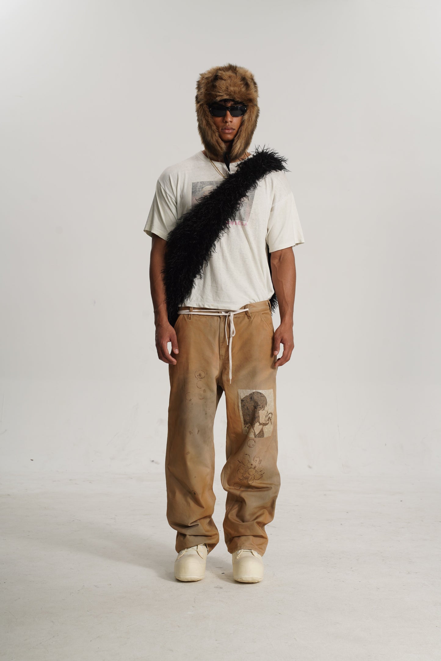 FMT 24 (100%HAND MADE) WASHED KHAKI PANTS